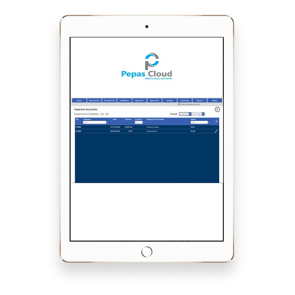Advanced Expense Manager add expense screen 1 Pepas Cloud